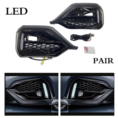For 2022 2023 Subaru WRX STI LED Turn Signal DRL Fog Bezel Light W/COVER 22-23
