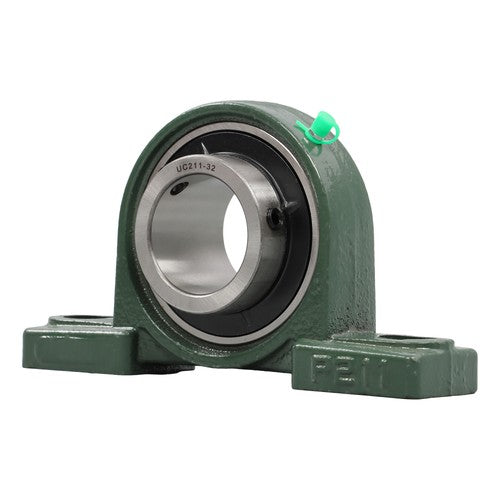 Solid Spare 2PCS UCP211-32 Solid Base Pillow Block Bearing 2" Bore Self Aligning 2 Bolt