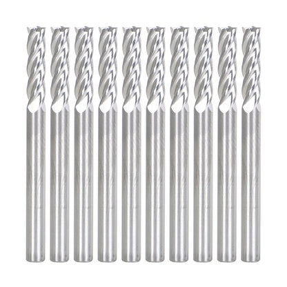 Solid Spare 10 PCS 1/8" Diameter 4 Flute 1-1/2" Overall Length Carbide Square End Mill USA