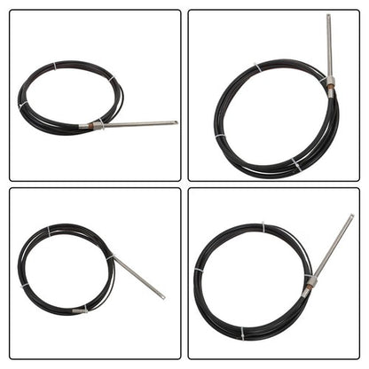 Solid Spare 12 Feet Boat Rotary Steering System Outboard Marine With 12' Steering Cable Kit