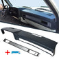 Solid Spare DARKB Dashboard Cover Fits GMC Chevrolet Trucks SUV Pickup & Dash AC Vent Plate