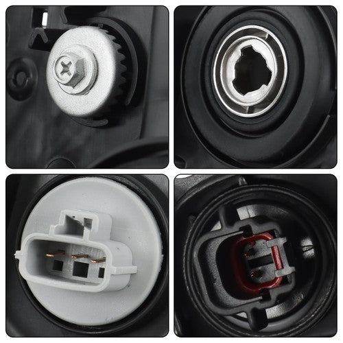 Solid Spare For Nissan Maxima 2009-2014 Chrome Halogen RH+LH Headlights Assembly Projector