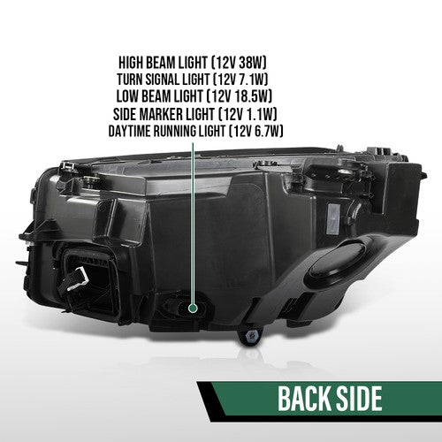 Solid Spare LED Headlight Fit For 2020-2022 Mercedes-Benz GLC-Class W/O Adaptive Right Side