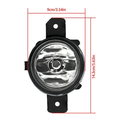 Solid Spare Set of 2 Clear Lens Fog Light For Nissan Altima 2007-15 LH & RH w/ Bulbs Halogen