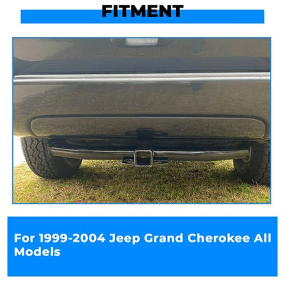 Solid Spare Class 3 Trailer Hitch 2" Receiver For 1999-2004 Jeep Grand Cherokee Rear Towing