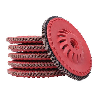 Solid Spare 10 Pcs 60 Grit 4-1/2" x 7/8" Ceramic Grinding Wheel Type 29 Flap Discs
