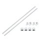 Solid Spare 8mm × 500mm 2Pcs Linear Motion Rail Shaft w/ 4 SCS8UU Bearing & SK8 Rail Support