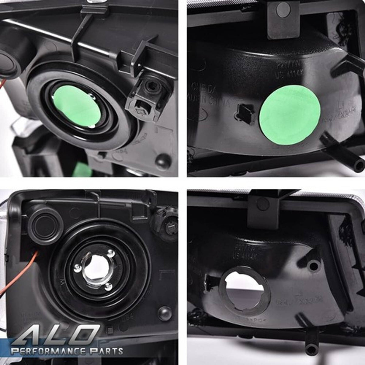 Solid Spare FIT FOR 03-06 CHEVY SILVERADO SMOKED/AMBER HEADLIGHT/LAMP W/ LED DRL US