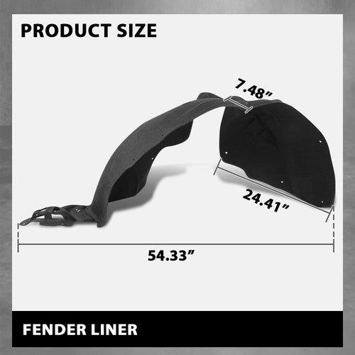 Solid Spare Fit For 2019-2023 Cadillac XT4 Front Left Fender Liner Splash Shield GM1248306