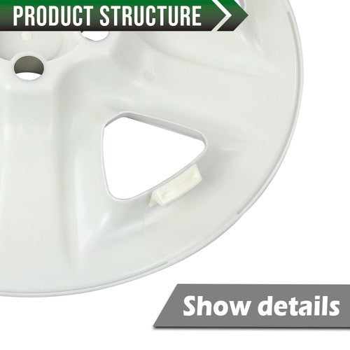 Solid Spare 4pcs 17" Wheel Skin Hub Cap Full Rim Cover Silver Fit For 2006-2012 Toyota RAV4