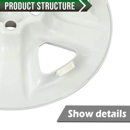 Solid Spare 4pcs 17" Wheel Skin Hub Cap Full Rim Cover Silver Fit For 2006-2012 Toyota RAV4