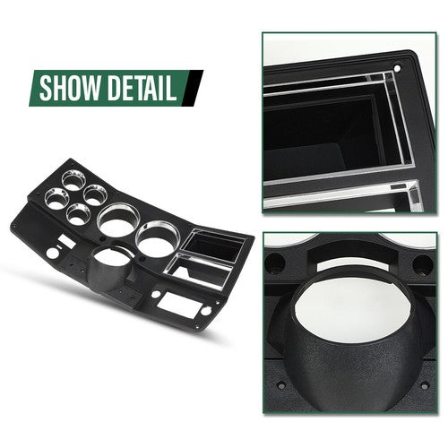 Solid Spare Dash Instrument Bezel W/ A/C+Storage Fit For 1981-1983 Chevrolet GMC Truck