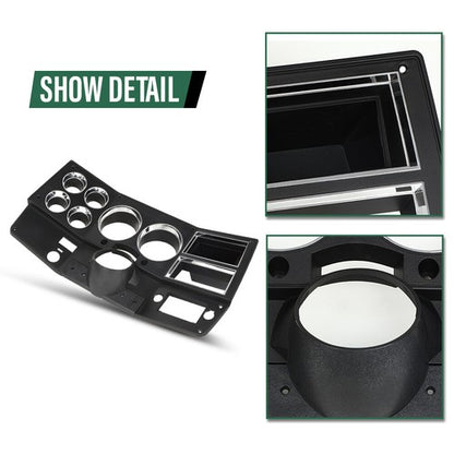 Solid Spare Dash Instrument Bezel W/ A/C+Storage Fit For 1981-1983 Chevrolet GMC Truck