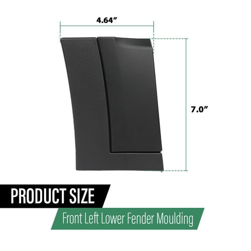 Solid Spare Fit For 2012-2018 Range Rover Evoque Front Left Lower Fender Molding LR039803