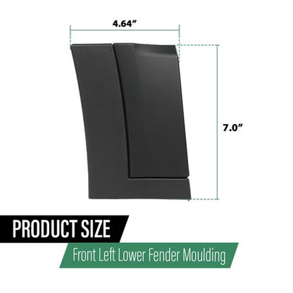 Solid Spare Fit For 2012-2018 Range Rover Evoque Front Left Lower Fender Molding LR039803