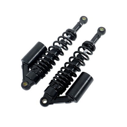Solid Spare 2X13.5'' 340mm Pair Motorcycle Air Shock Absorber For Honda Yamaha Black