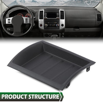 Solid Spare Fit For 05-17 Nissan Xterra Frontier Pathfinder Dash Bezel Storage Box Black