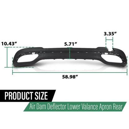 Solid Spare Rear Lower Valance Fit For 2014-2016 Mercedes Benz E-Class with AMG Package