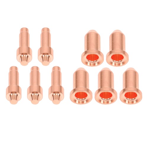 Solid Spare 10pcs Plasma Cutter Torch 249926 249928 Nozzle + Electrodes for Miller XT40 XT30