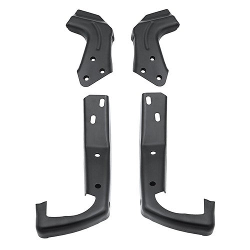 Solid Spare Black Metal Front Bumper Brackets Compatible 94-00 Chevrolet&GMC C-K Series 2pcs