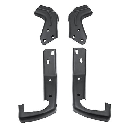 Solid Spare Black Metal Front Bumper Brackets Compatible 94-00 Chevrolet&GMC C-K Series 2pcs