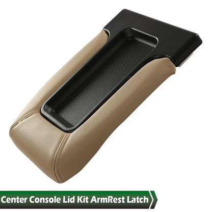 Solid Spare Beige Center Console Lid Repair Kit Arm Rest Cover For 01-07 Silverado/Sierra