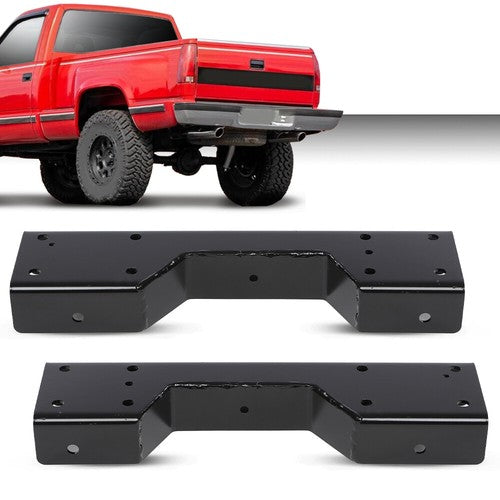 Solid Spare Fit For 1988-1998 Chevy/GMC C1500 Bolt-on Rear Axle Lowering C-Notch Bracket Kit