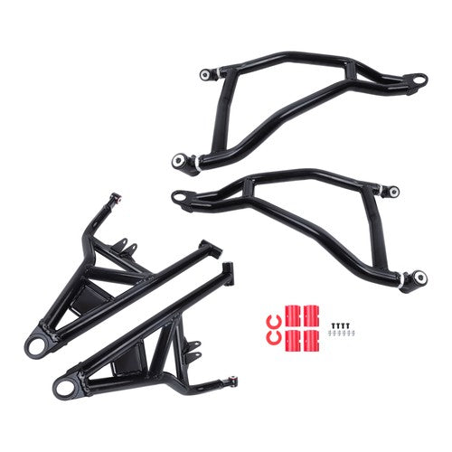 Solid Spare Black High Clearance Steel A-Arms Set 2014 + for Polaris RZR XP 4 1000 Turbo