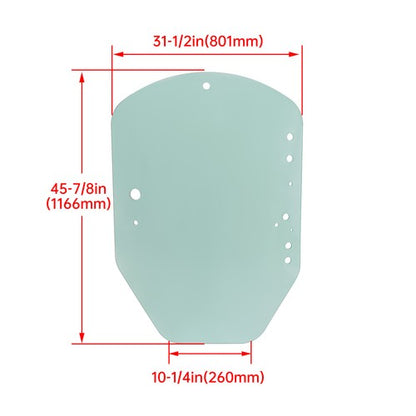 Solid Spare For John Deere Skid Steer & Track Loader D & E Series Clear Door Glass # T312628