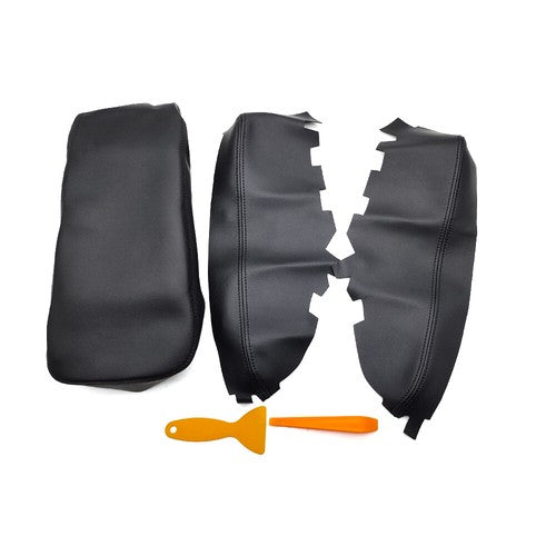 Door Panel Center Console Lid Armrest Cover Black For Toyota Avalon 2013-2018