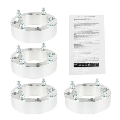 Solid Spare New For Polaris Ranger RZR Sportsman Silver 2" 4x156 Wheel Spacers 3/8"-24