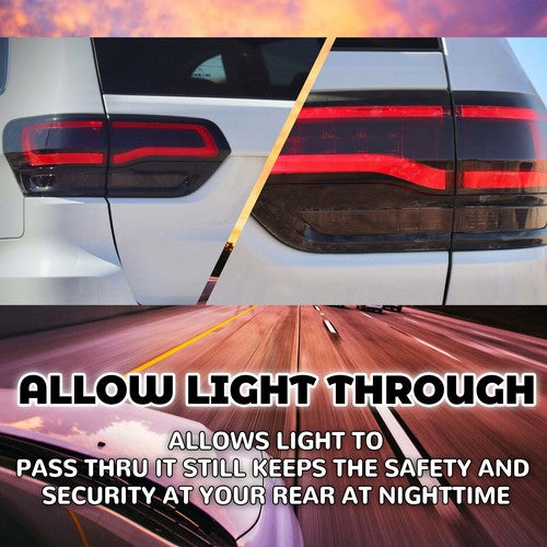 Solid Spare For 2014-2021 Jeep Grand Cherokee Gloss Black Tail Light Lamp Cover Trim Bezel