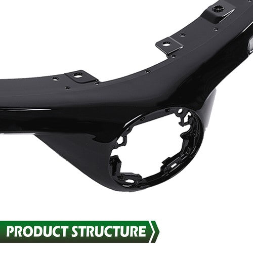 Solid Spare Fit For 2016-2018 Toyota RAV4 Front Bumper Upper Hood Grille w/ Chrome Trim