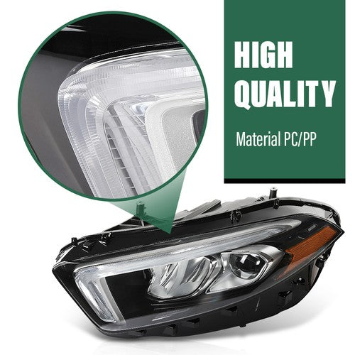 Solid Spare LED Headlight Fit For 2019-2022 Mercedes Benz W177 A Class Left Driver Side LH