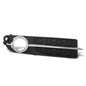 Solid Spare Fog Light Bezel Lamp Cover w/ Chrome Trim Right Side Fit For 2007-2013 Volvo S80