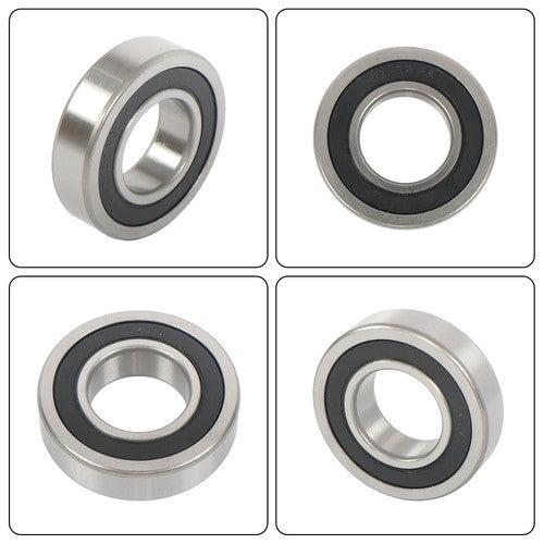 Solid Spare 4Pcs 62/32-2RS Bearings 32×65×17mm Double Rubber Seals Deep Groove Ball Bearing