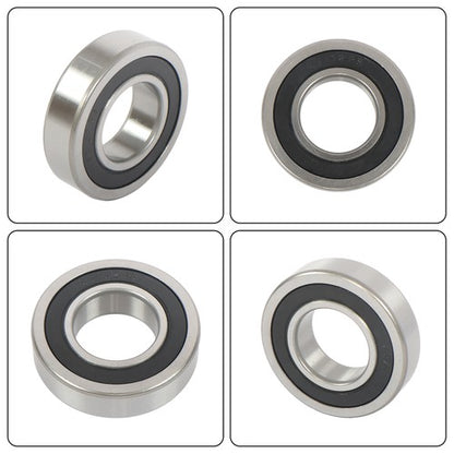 Solid Spare 4Pcs 62/32-2RS Bearings 32×65×17mm Double Rubber Seals Deep Groove Ball Bearing