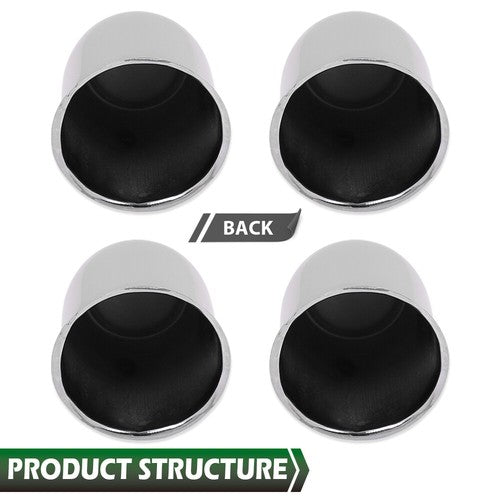 Solid Spare 4pcs Center Cap For Weld Draglite 5 Lug 3.25" Trailer Wheel Rims Center Bore
