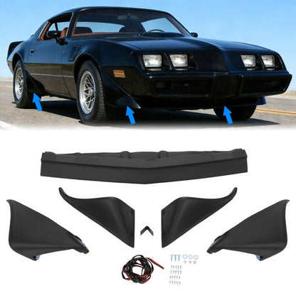 Solid Spare 5Pcs For Pontiac Firebird 1979 1980 1981 Front & Rear Wheel Flares w/ Hardware