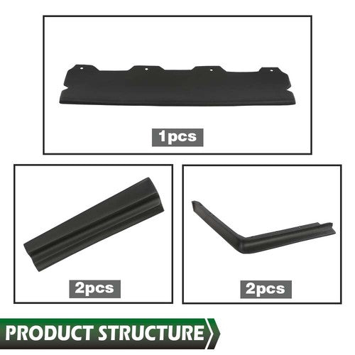 Solid Spare Front & Rear Bumper Fillers Fit For 80-92 Cadillac Deville Fleetwood Brougham