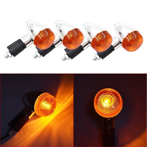 Solid Spare 4X Motorcycle LED Turn Signal Blinker Indicator Lights For Honda Suzuki Yamaha