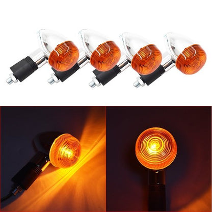 Solid Spare 4X Motorcycle LED Turn Signal Blinker Indicator Lights For Honda Suzuki Yamaha