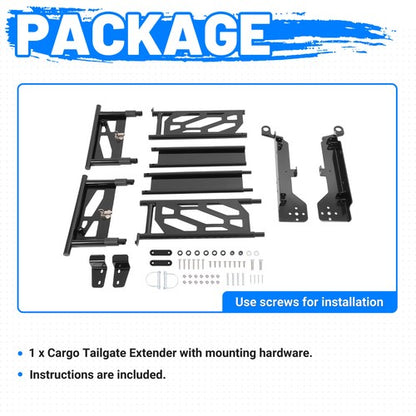 Solid Spare For Honda Pioneer 1000-5 2016-2025 2026 Rear Cargo Bed Extender Tailgate