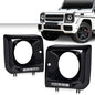 Solid Spare Fit For 1990-2018 Benz W463 G63 Wagon G500 Black Headlight Trim Bezel w/ LED DRL