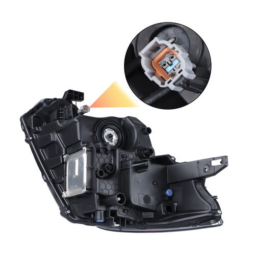 Solid Spare LH+RH Side Headlights Headlamps Clear Lens For Nissan Kicks SR 2018 2019 2020
