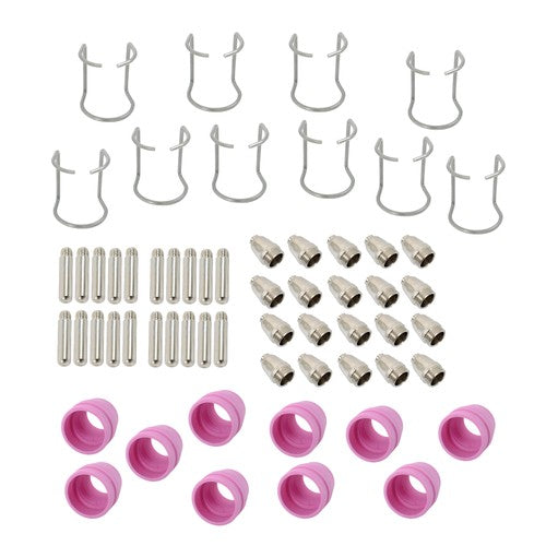 Solid Spare 60pcs Plasma Cutter Torch Consumables Kit for SG-55, AG-60, WSD-60 CUT50 60Amp