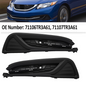 For 2013-2015 Honda Civic Textured Pair Fog Light Cover HO1039113 HO1038113
