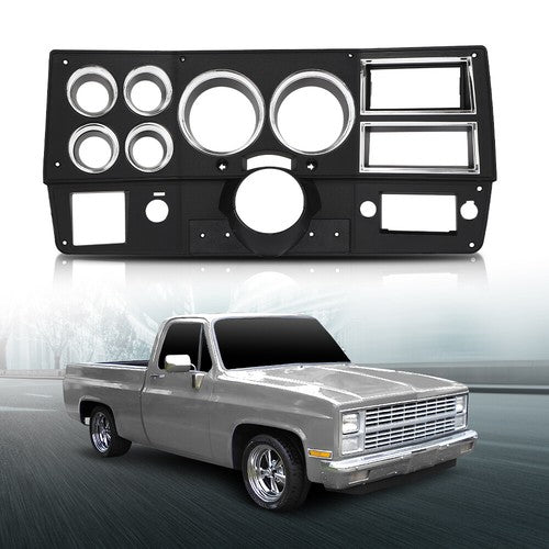 Solid Spare Fit For 1984-1987 Chevrolet GMC Truck Gauge Instrument Dash Bezel Trim With A/C