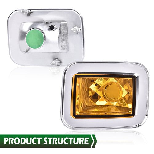Solid Spare Fit For 2003-2008 H2 Hummer Amber Lens Front Turn Signal Light Parking Lamp
