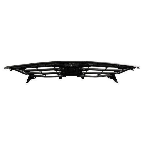 For 2011 2012 Honda Accord Front Bumper Upper Gloss Black Mesh Grill Grille